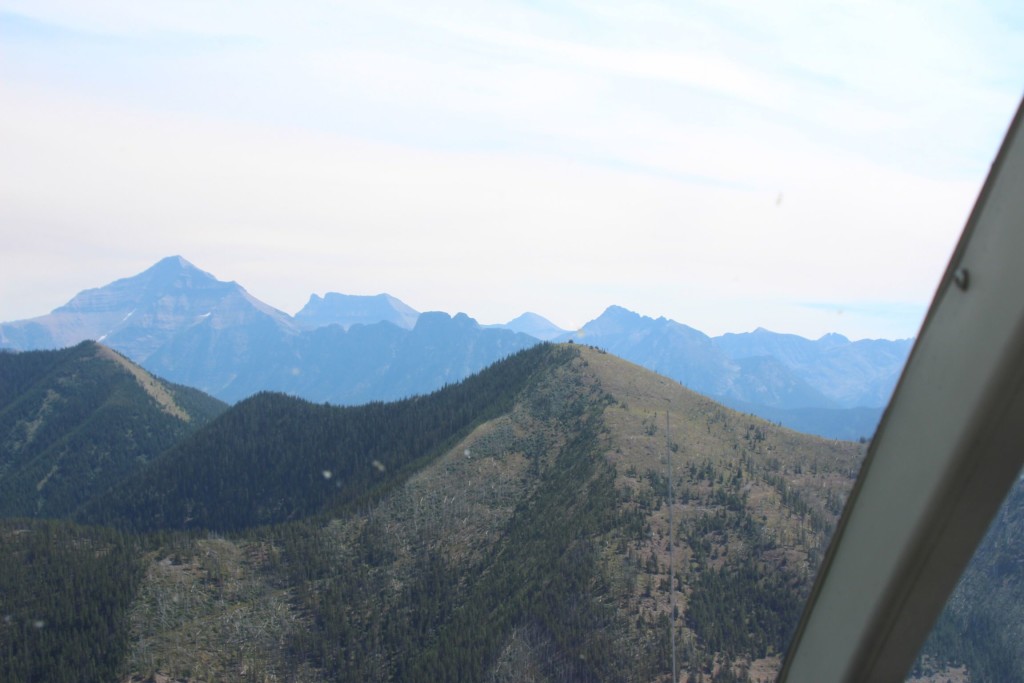 Glacier National Park by helicopter.