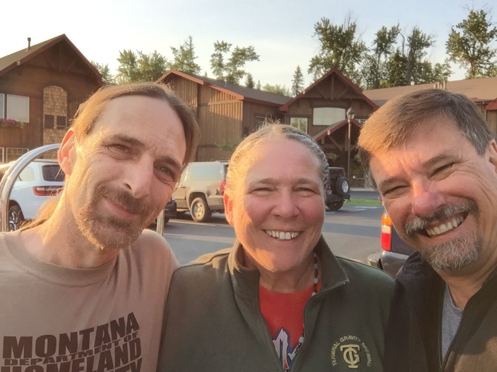 Heading out of Whitefish, Montana. It was awesome seeing family again after 10 years. Thanks for seeing us off, Shawn.